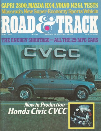 ROAD & TRACK 1974 APR - CAPRI V6, RX4, BEST CAR EVER